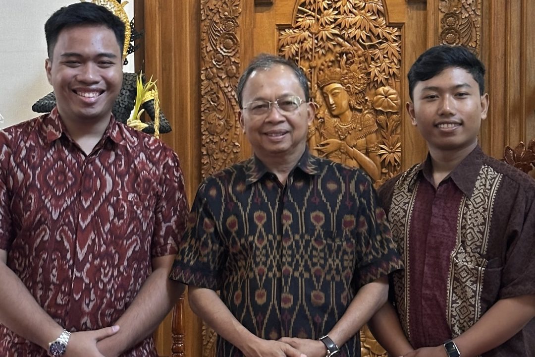 Tristan D. Rama, Wayan Koster (Governor of Bali), and Yudi Suarbawa together — TDR FILMS