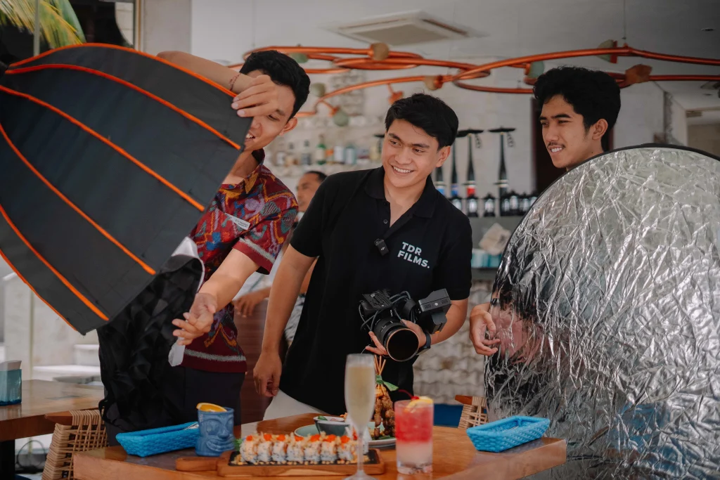 one day shoot Bali — TDR FILMS production crew on set