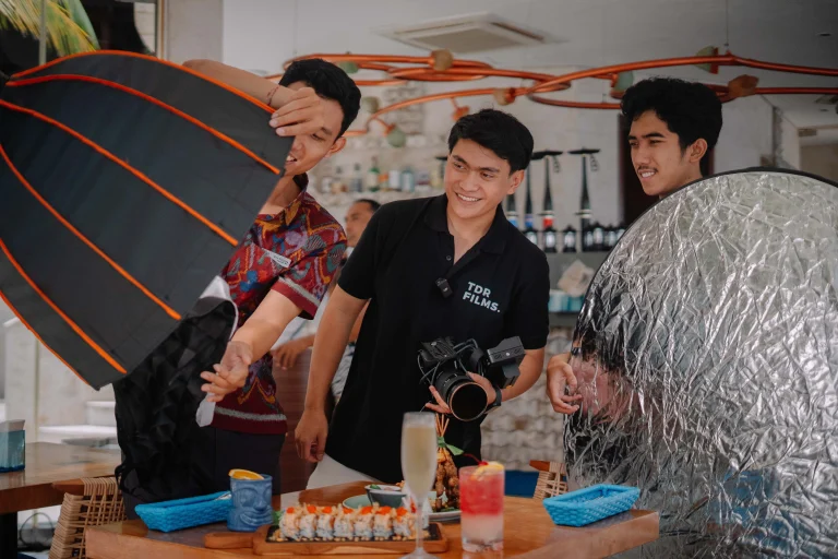 one day shoot Bali — TDR FILMS production crew on set