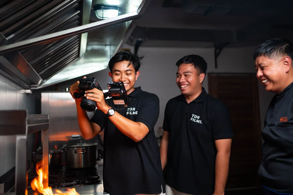 discovery call TDR FILMS — client conversation production house Bali