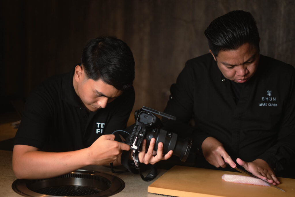 Rico Astina on set at Shun Omakase — TDR FILMS (2026)