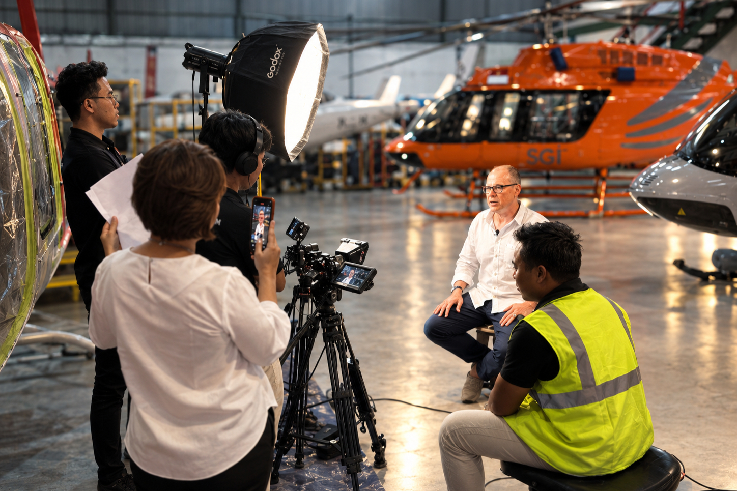 Aditya Sasta filming on location at Benoa Heliport — TDR FILMS (2024)