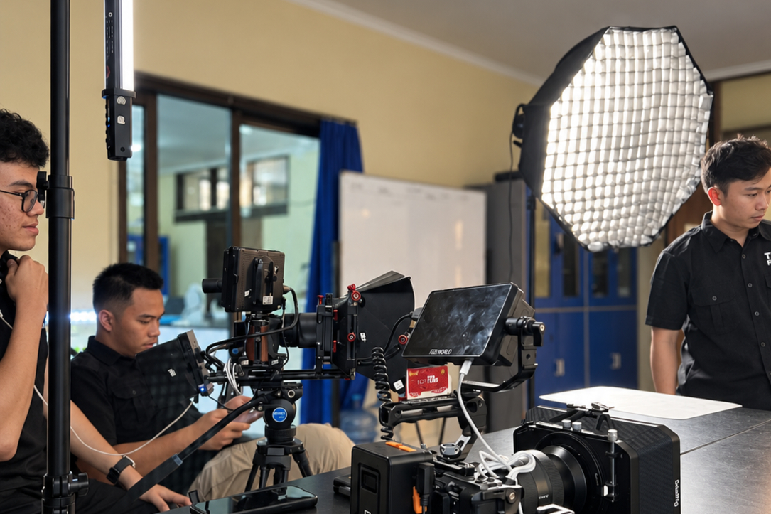 Eka Aditya filming on location at Universitas Udayana — TDR FILMS (2025)
