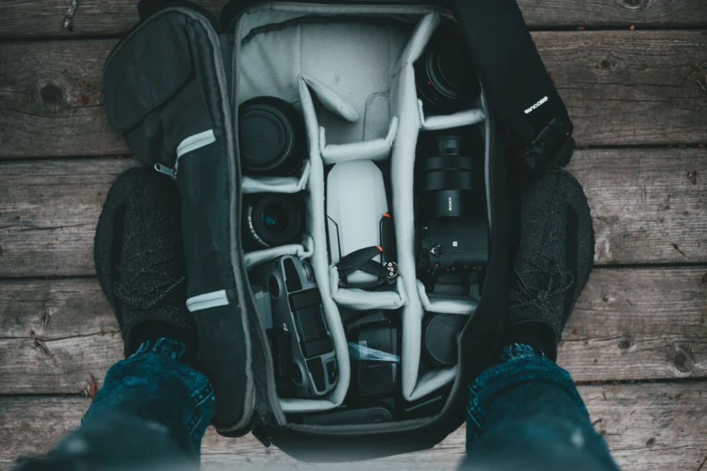 checklist videographer event - tas peralatan kamera videographer TDR FILMS
