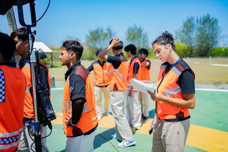 International film permit Bali — TDR FILMS crew with permit documentation at a Bali filming location
