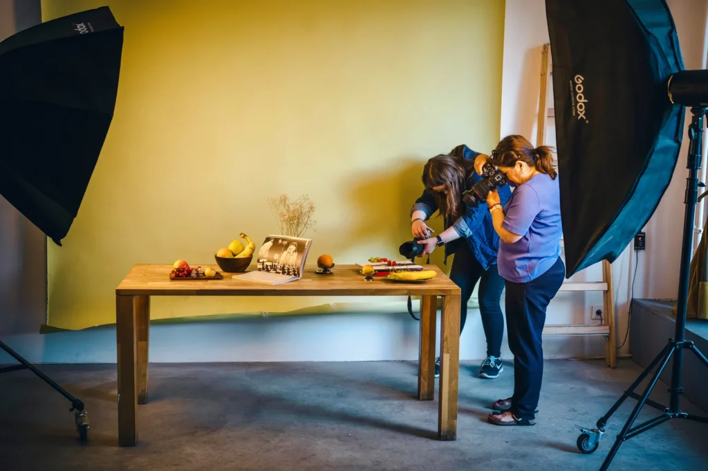 Peralatan video makanan: kamera dan softbox - TDR FILMS