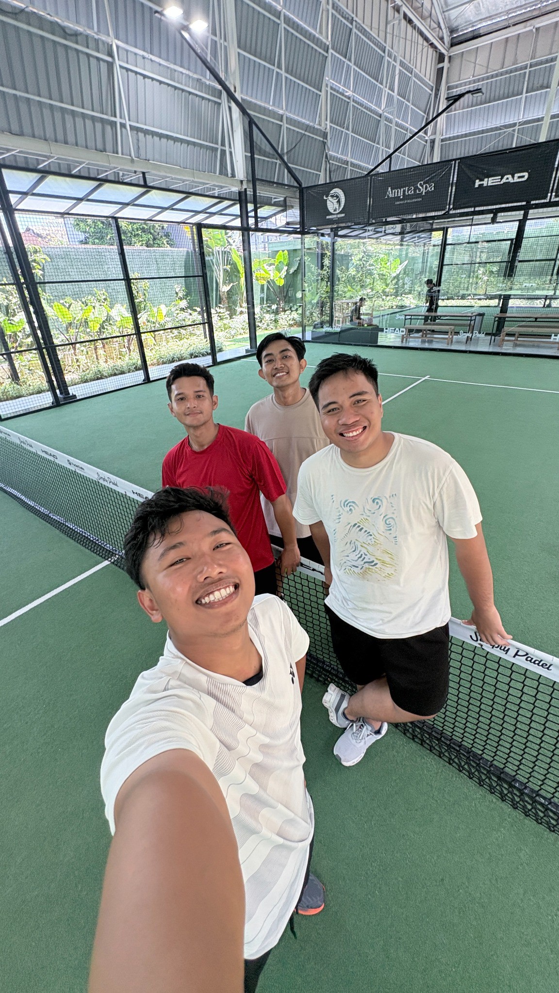 TDR FILMS team playing padel together